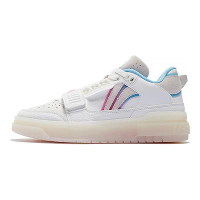 Li Ning Rookie Trendy Low Top Retro Basketball Shoes Women Sneakers Off-White ABCS050-4