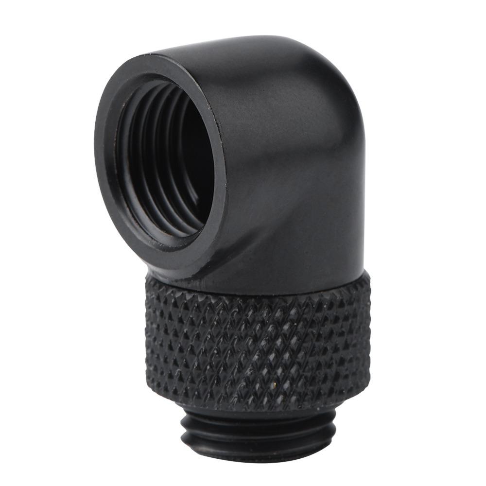 

practical G1/4 Thread Rotary Tube Fitting Black/Silver Easy Screw Brass Fitting PC Water Cooling Computer Water Cooling чёрный