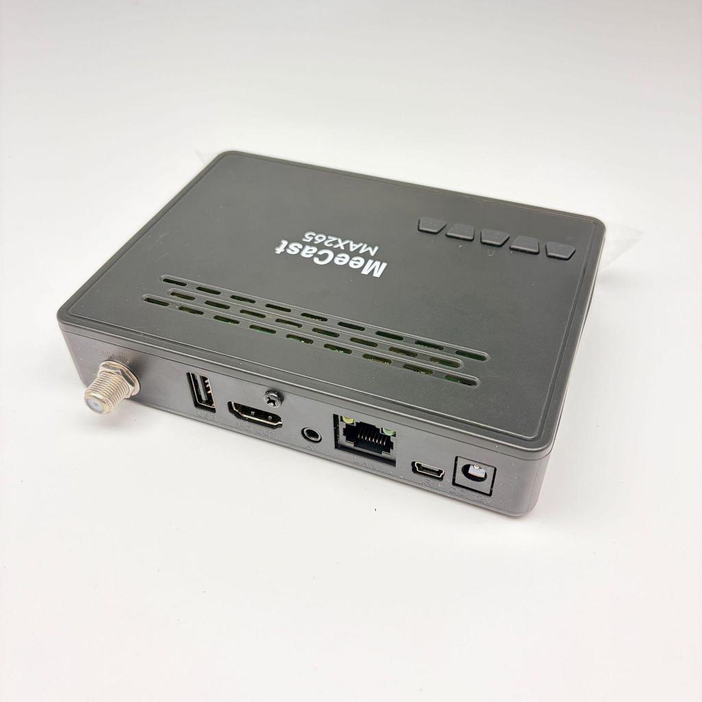 New H265 DVB-S2X TV Set-Top Box MAX265 with WiFi and Network Port, HEVC DVBS2X.