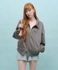 Black Moment Signature Suede Oversized Jacket 2Way [Grey]