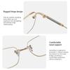 Fashion Glitter Square Metal Frame Reading Glasses Anti-Blue Light HD Presbyopic Glasses  Women Glasses Eyewear +1.0 To +4.0