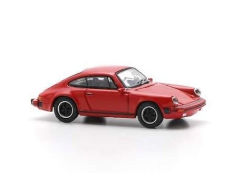 SCHUCO 1/87 Porsche 911 Carrera 1989 Red SCHUCO CARRERA Miniature Car HO Scale