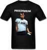 Prison Break T-Bag T-Shirt Mens Funny Man Clothing Black T Shirt Summer Printed Tops Cotton Tees Hipster Designer Tshirt