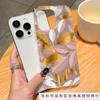 Champagne gold leaf for iPhone7/8plus Apple 11/12/13/14/15/16 ProMax case