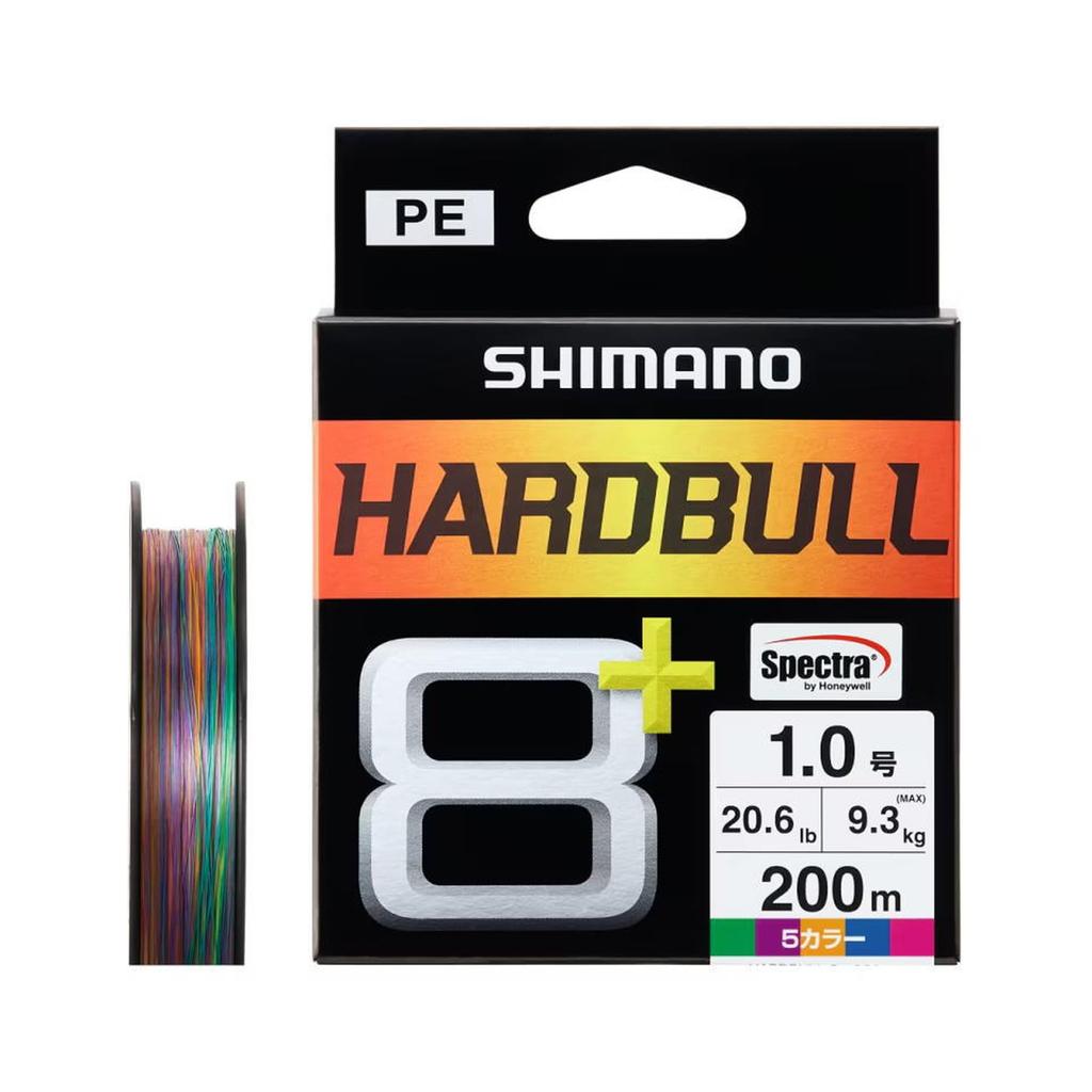 Shimano Hard Bull PE 1 5 Colors 8+ Line, 200m, LD-M68X, No. (20.6lb),