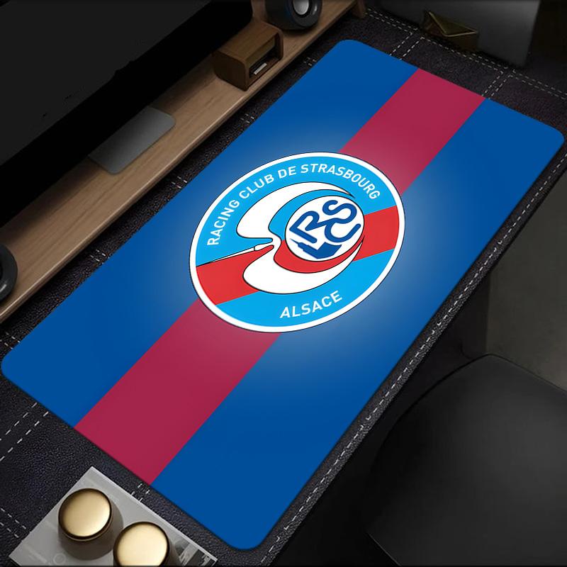 Racing Club Strasbourg Crest Mouse Pad, Rubber Base, Mouse Pad for Gamers and Office Use, Gaming Desk , Easy To Clean Mat Christmas fan gifts