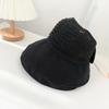Anti-UV Knitted Bowknot Fisherman Hats Sunscreen Foldable Bucket Hat Panama Caps Basin Hats  Unisex