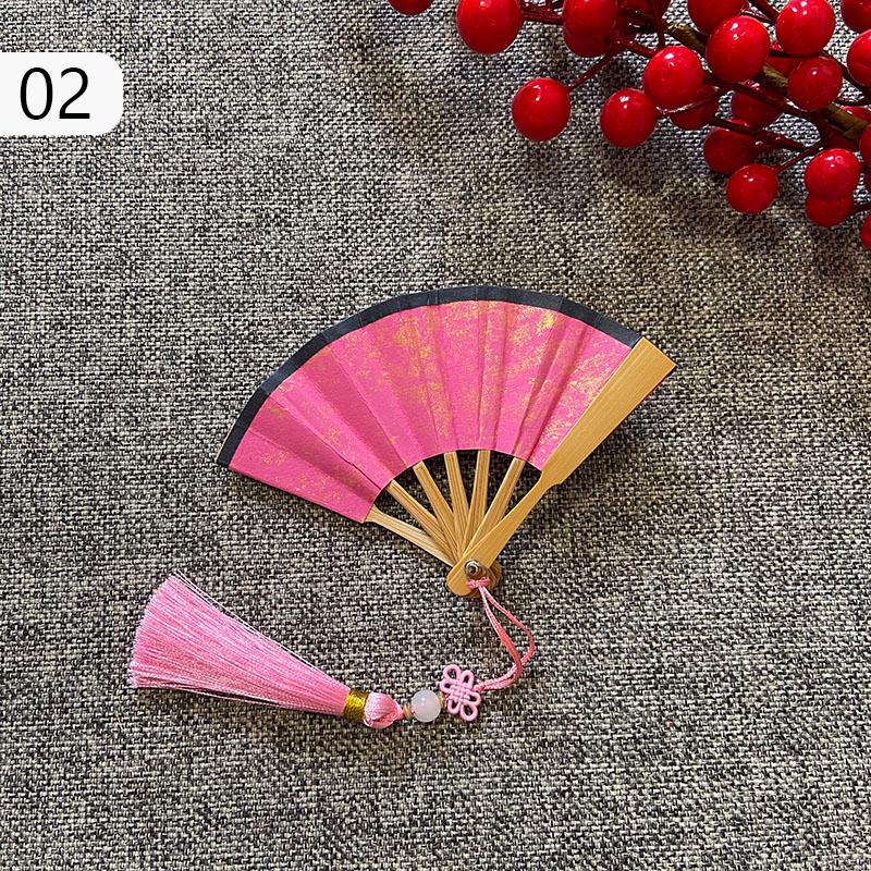 2.5 Inch Mini Folding Fan Portable Diy Painting Children Fan Ancient Style Held Dance Fans Party Wedding Summer Fan Accessories
