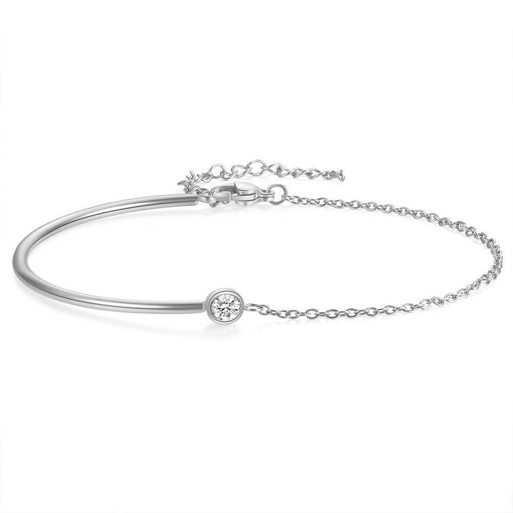 Elegant 18K Gold Titanium Steel Bracelets: European & American Fashion, Non-fading, Women's Versatile Personality Hand Jewelry
