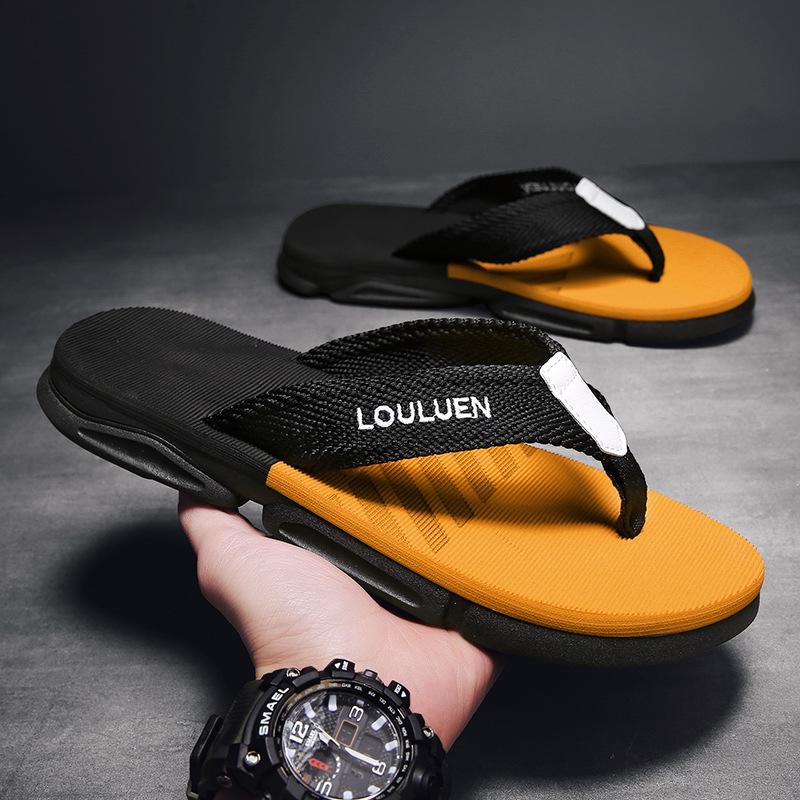 Plus Size Men's Non-Slip Outdoor Thong Sandals - Trendy Summer Beachwear