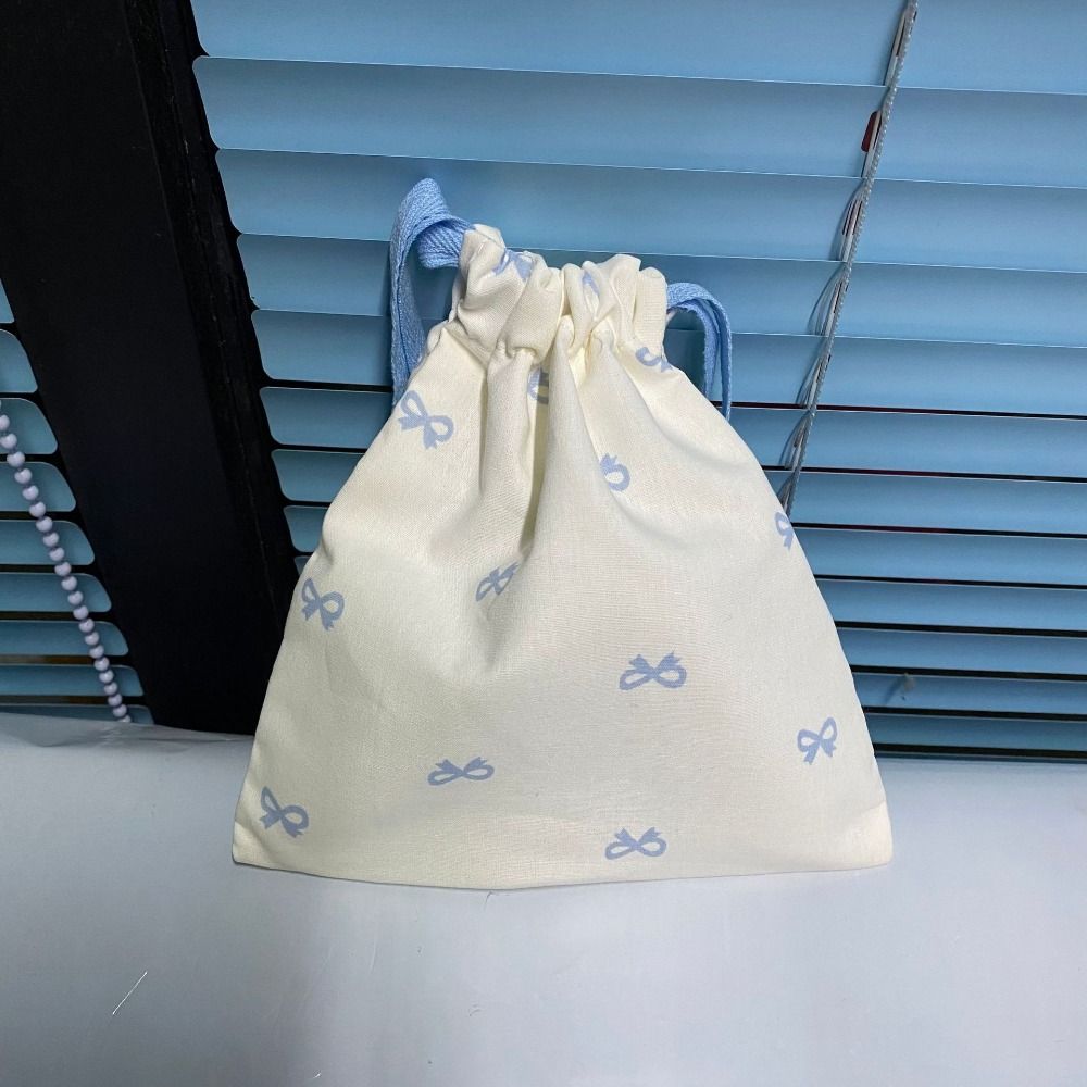 

foldable Storage Hanging Bag Canvas Pouch Portable Gym Sack Outdoor Blue Trumpet