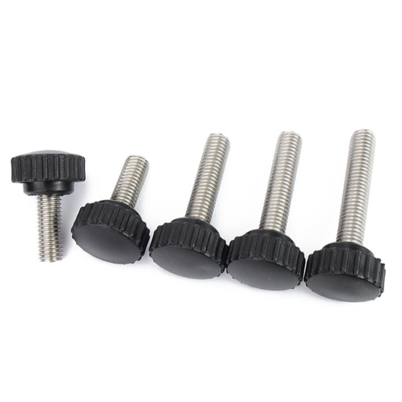 M3 M4 M5 M6 M8 M10 304 Nerezová ocel Rýhovaná Nylonový plast Kulatá hlava Rukojeť Šroub s palcem Bakelitový šroub Ruční šrouby