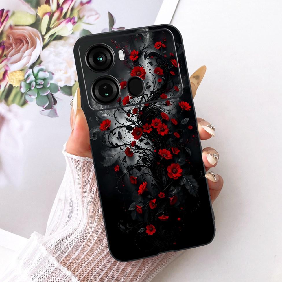 Coque Pour ITEL P40 Housse P662L Silicone Chat Mignon Mode Drôle Peinte Funda Pour P40 ITEL P 40 Coque de Téléphone