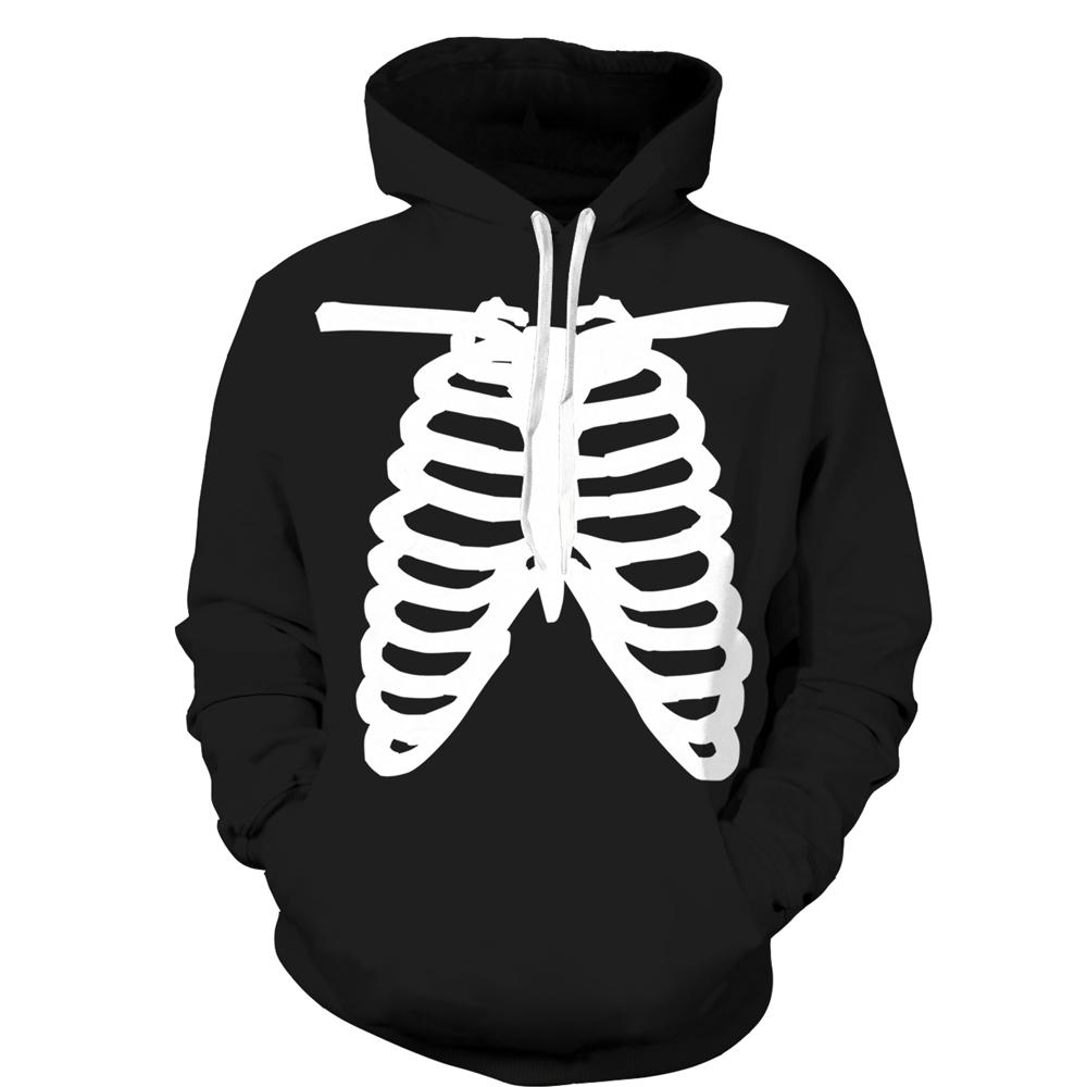 skeleton pullover hoodie