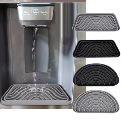 Refrigerator Water Dispenser Drip Tray Silicone Splash Guard Fridge Water Drip Catcher Collector Pan Pad Mat Home Kitchen Supplies