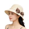 Bowknot Summer Sun Hat Foldable UV Protection Hats New Wide Brim Hat  Travel