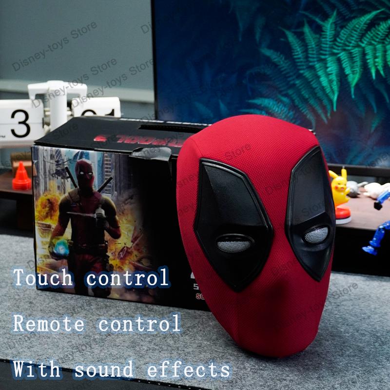 

Туш для вій Deadpool Мобільний Око Електронний Декорація для Робочого Столу Deadpool 1:1 Маска-модель для косплею з пультом дистанційного керування Подарунок для дорослих та дітей
