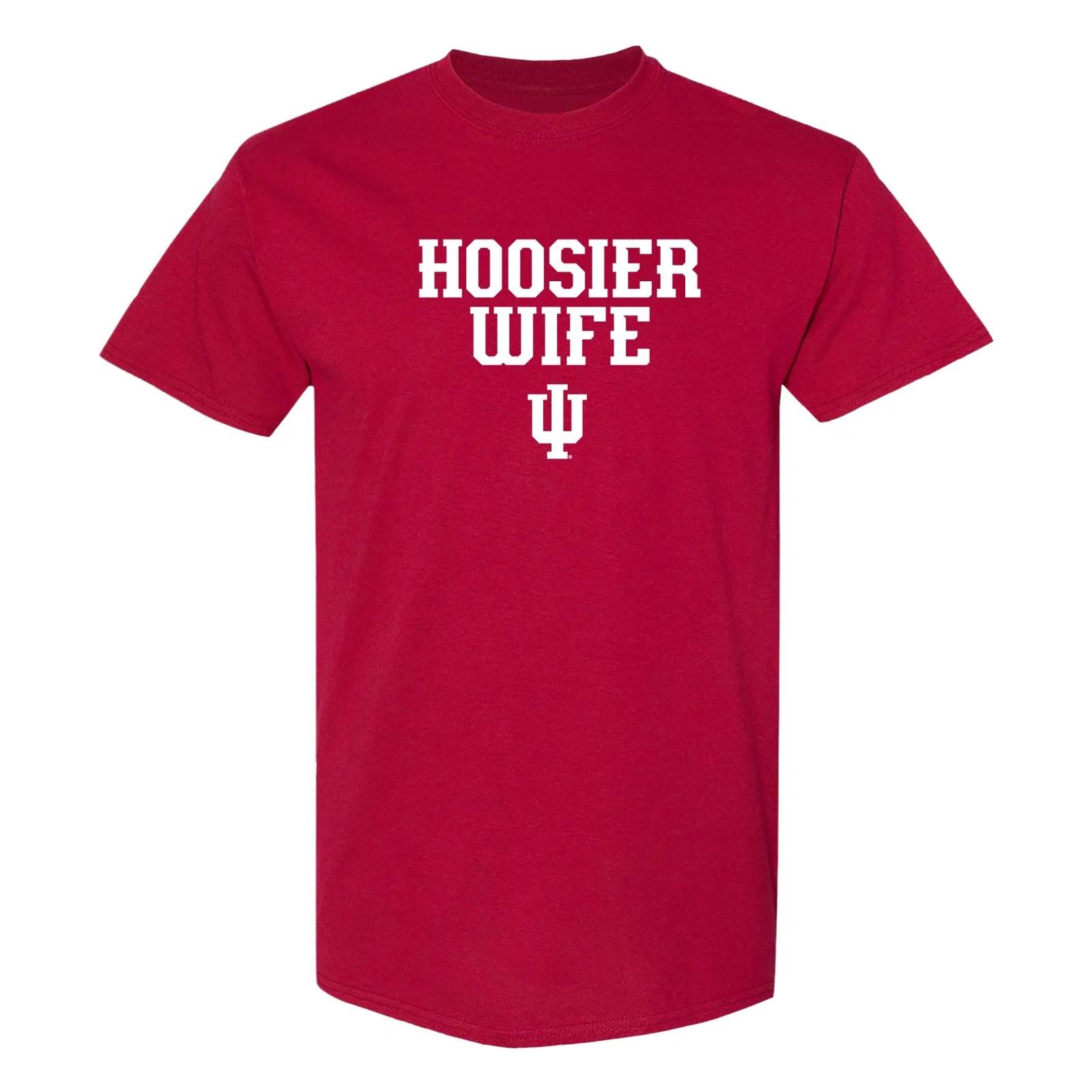 Indiana Hoosier Wife T-Shirt - Cardinal S