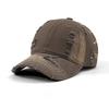 Unisex Washed Gradient Perforated Baseball Cap With Soft Top And Sun Visor