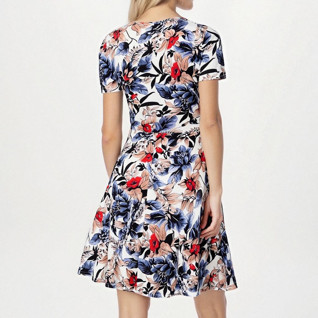 Women's Long Dress Maxi Dress Casual Dress Chiffon Dresses Swing Dress Casual Mature Outdoor Daily Date Ruffled Short Sleeve V-neck Dress