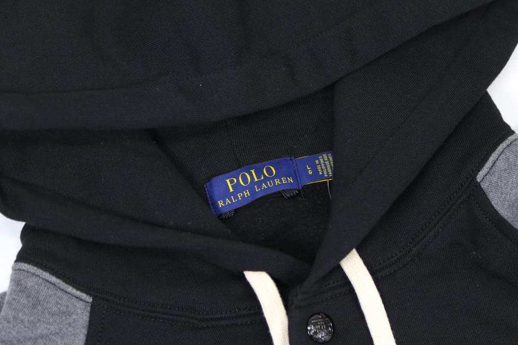 POLO RALPH LAUREN Stadium Jacket Size 0101959 Men's Hoodie, XXL, Black,