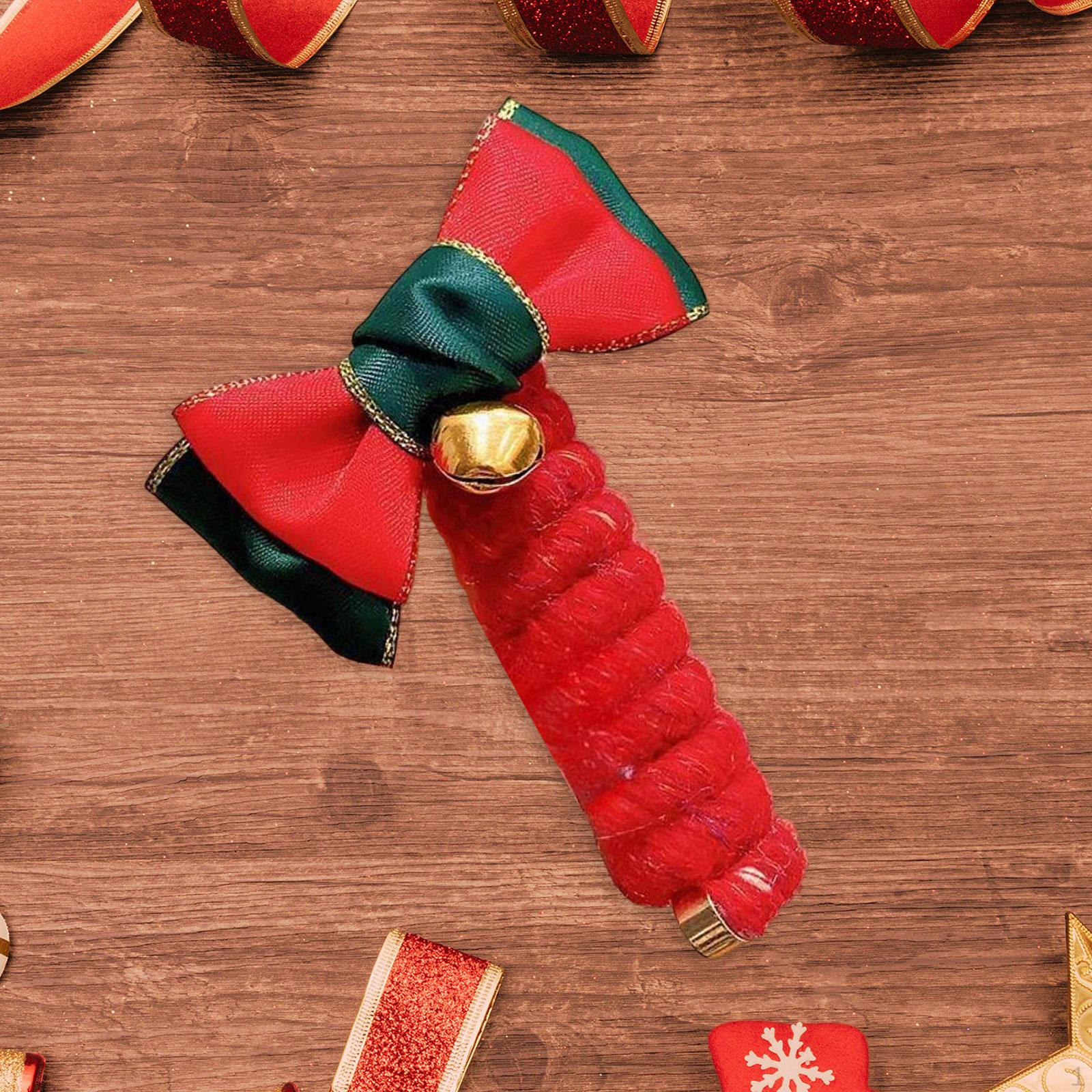 

Рождественская спиральная резинка для волос плетеная эластичная спираль для тонких волос Bow