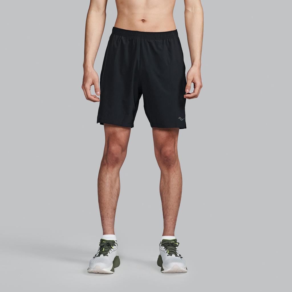 [saucony] Men's Outpace 7-inch Shorts SAM800411-BK