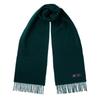 ABRAHAM MOON Merino Wool Muffler 25cm - Royal Green