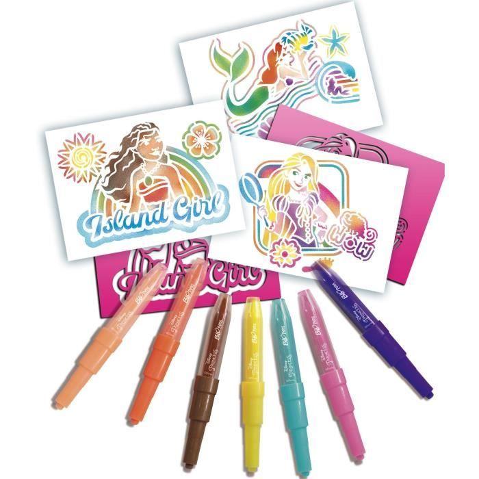 Blopens - LANSAY - Disney Princess - 7 pochoirs - Dès 5 ans