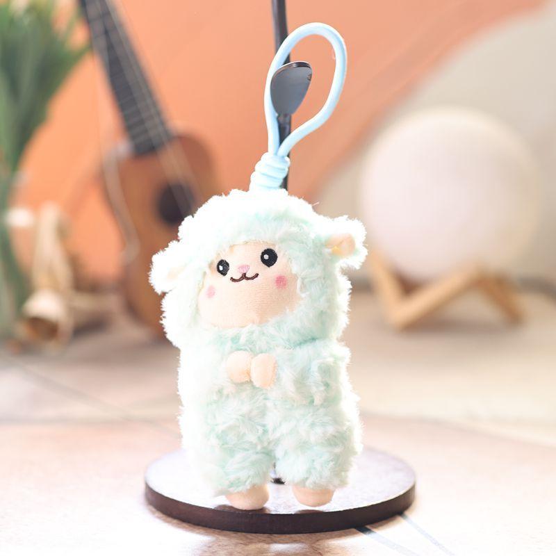 

Plush Sheep Keychain With Super Soft Short Plush For Kids And Collectors SkyBlue