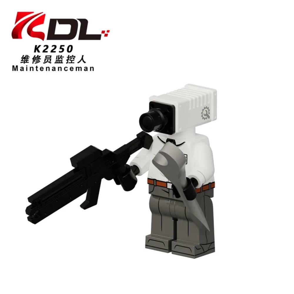 Skibidi Toilet MOC Abstract Robot Building Blocks Compatible With LEGO Monitor TV Man Delicate Figures Mini Model Bricks Toys