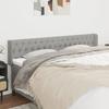 Vidaxl Wingback Headboard, Light Gray, 183X16X78/88 Cm, Fabric
