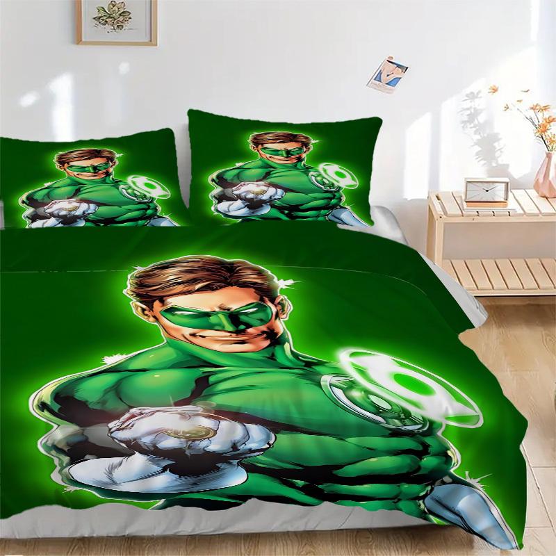 

Набор чехлов на кольцо Зеленого Фонаря, 3 шт., Постельное белье, Мягкий удобный пододеяльник, Для спальни, Гостевой комнаты (1*Пододеяльник + 2*Наволочки, Без 135x200cm