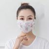 Máscara de Chiffon Respirável com Proteção UV Estilo Coreano - Lavável e Ajustável