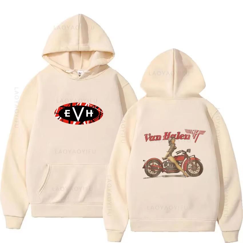 Eddie Van Halen Evh Theme New Hoodies and Sweatshirts Men & Essentials Hoodie Graphic Y2k Men's Clothing Hooded Shirt Autumn