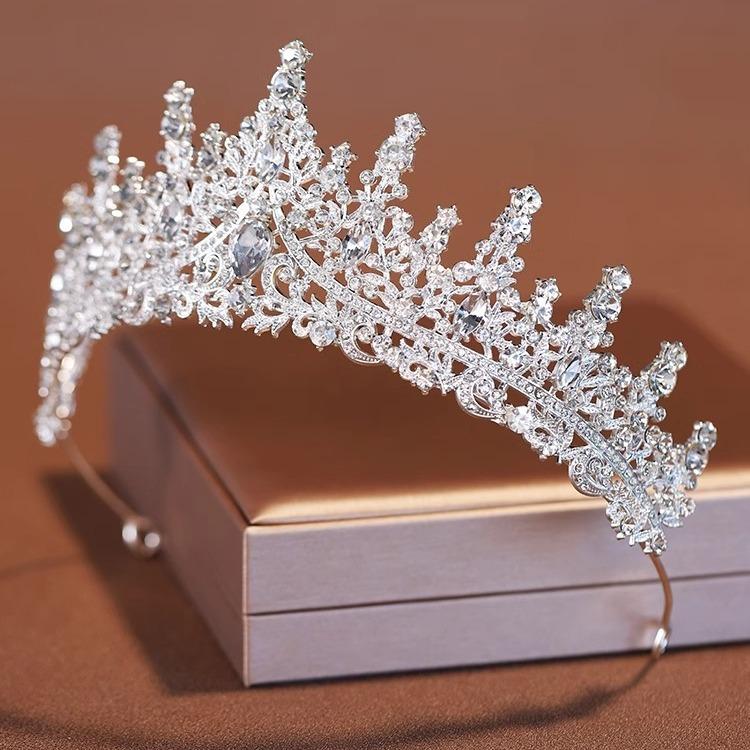 Crown Bridal Tiara Korean-style Atmospheric Wedding Hair Accessories Goddess's 18th-year-old Coming-of-age Ceremony Princess Birthday Crown