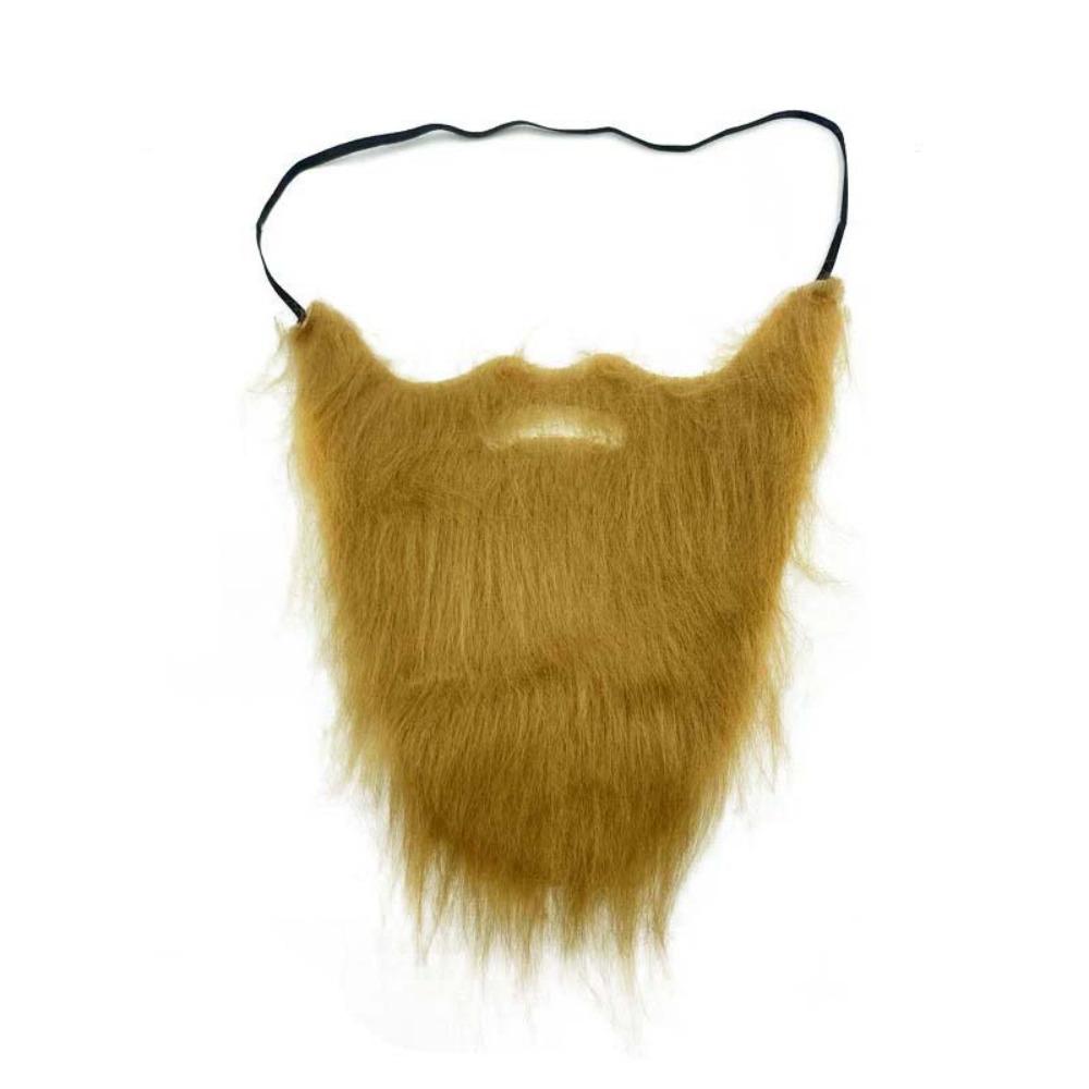 Novelty Realistic Fake Beard Natural Pirate Beard Mask Lightweight False Moustache  for Halloween