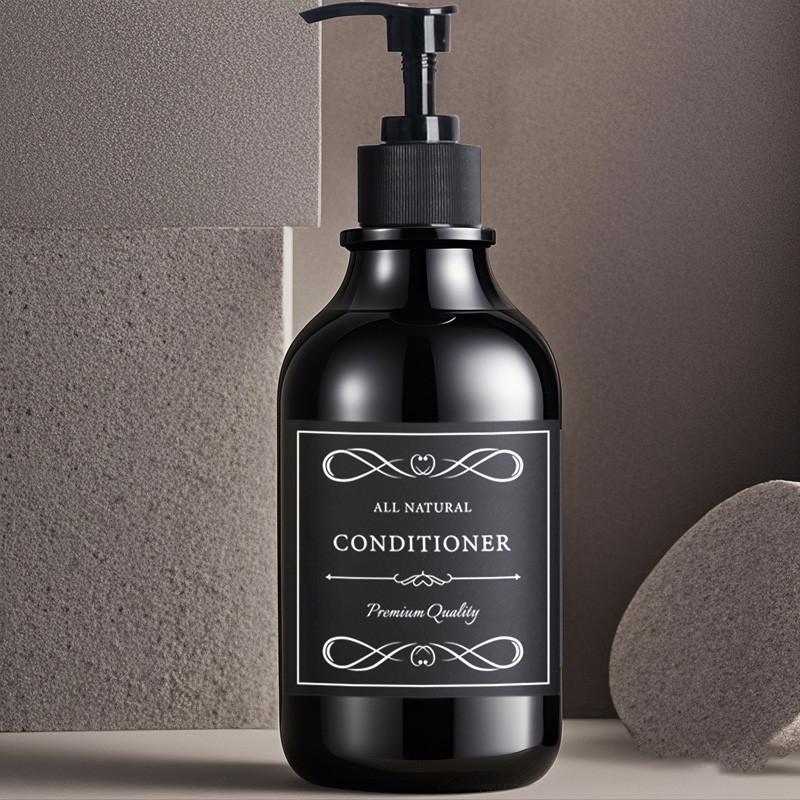 500ml Shampoo and Conditioner Shower Soap Bottle with Label Apothecary Lotion Wall Mount Pump Soap Dispenser