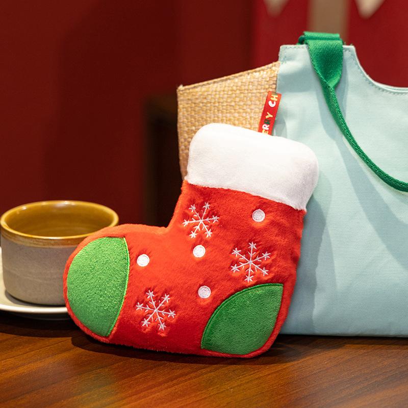 Cute Christmas Plush Pendant Cartoon Santa Claus Ornament Christmas Decoration Hanging