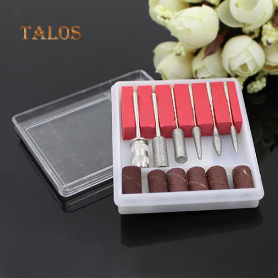 12 Pcs Pro Schönheit Salon Maniküre Nail art Werkzeuge Schleifen Bands Bohrer Bits Kit Maniküre Werkzeug
