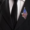 Patriotic Pin Trendy Flag Designs Alloy Metal Brooch Jewelry Accessory For Clothing Bags Friendship
