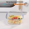 Microwave Safe Square Glass Bento Lunch Box - Student Food Preservation