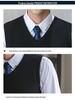 Unisex V-neck Wool Sweater Vest for Spring/Autumn Business Wear