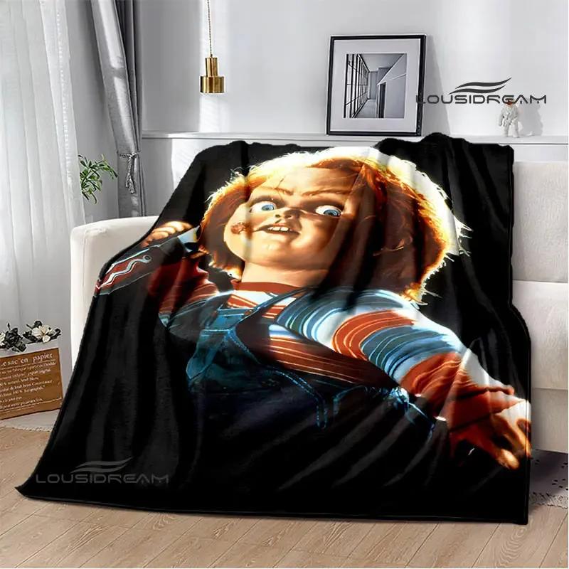 Horror movie Cult of Chucky Flange Warm blanket Soft and comfortable blanket picnic bed linings birthday gift