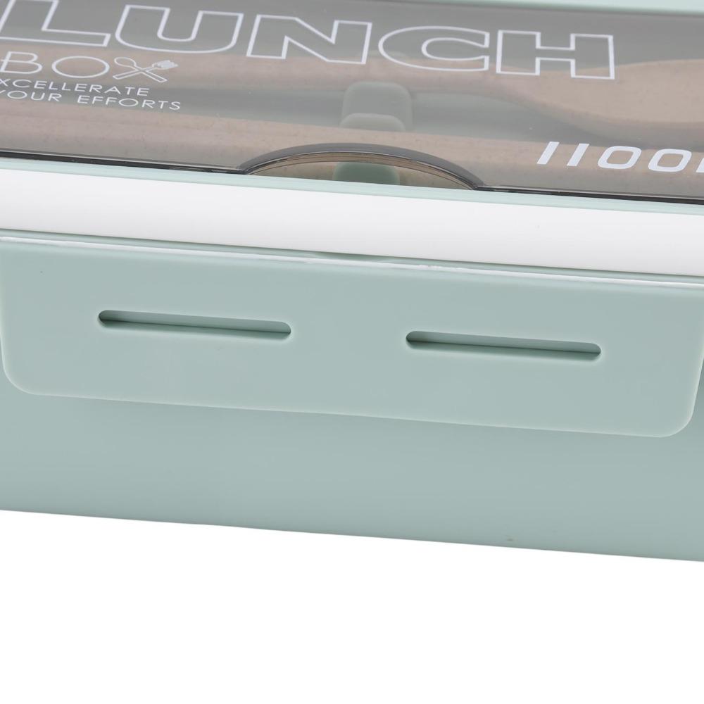 2PCS 1.1L Insulated Lunch Box 2 Compartment Food Storage Container Leakproof Lunch Box  For Travel