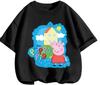 Casual Cartoon Short Sleeve Tee Cute Kawaii Summer Street Fashion Kids Wear Peppa Pig 3 14 Years