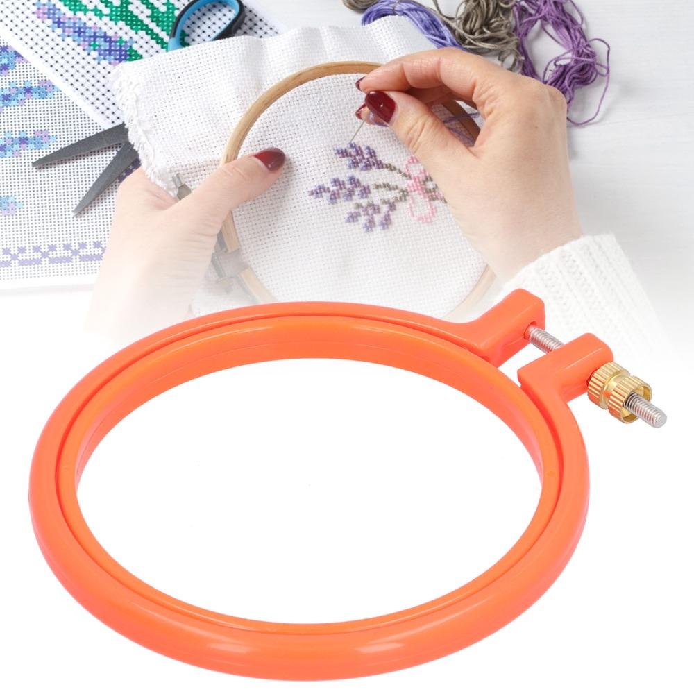 Colorful Embroidery Hoop Plastic Plastic Hoop Durable Cross Stitch Hoop For DIY Art