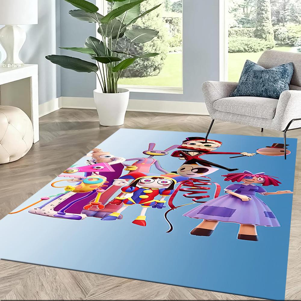 Digital Circus Carpet Design for Entryway Dormitory Dining Room Bedrooms Antislip Carpet Decorate Offices Perfect Birthday/Christmas Gift Idea