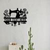 Custom Made Metal Sign Sewing Machine Silhouette Wall Art Home Door Outdoor Party Decor