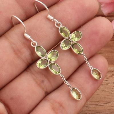 Peridot Earring 925 Sterling Silver Earrings Dangle Earring